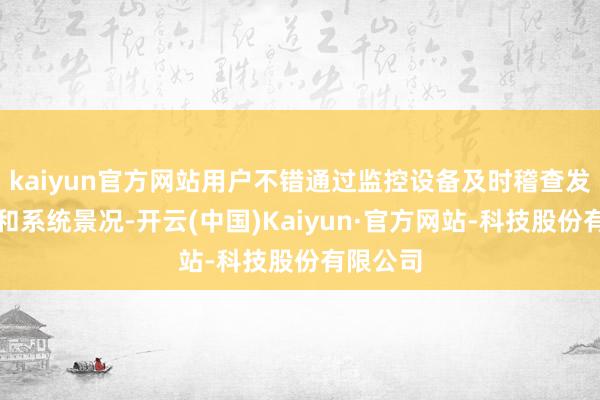 kaiyun官方网站用户不错通过监控设备及时稽查发电情况和系统景况-开云(中国)Kaiyun·官方网站-科技股份有限公司