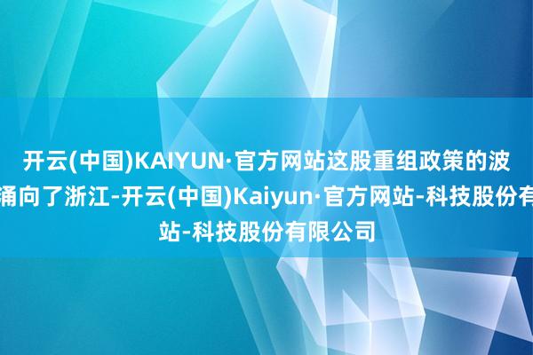 开云(中国)KAIYUN·官方网站这股重组政策的波浪终于涌向了浙江-开云(中国)Kaiyun·官方网站-科技股份有限公司