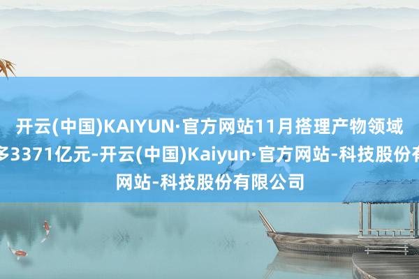 开云(中国)KAIYUN·官方网站11月搭理产物领域环比增多3371亿元-开云(中国)Kaiyun·官方网站-科技股份有限公司