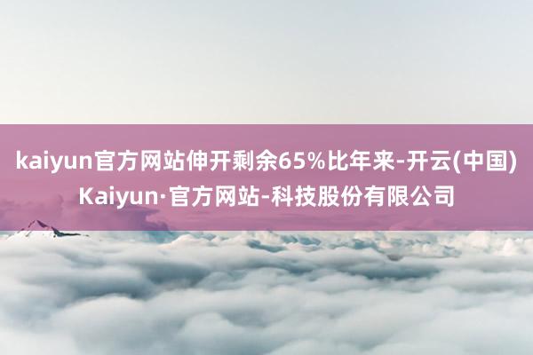 kaiyun官方网站伸开剩余65%比年来-开云(中国)Kaiyun·官方网站-科技股份有限公司